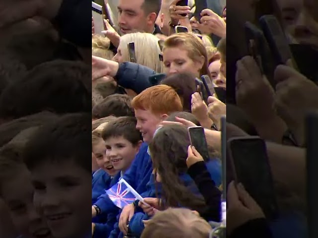The Moment This Excited Young Fan Met the King & Queen Consort