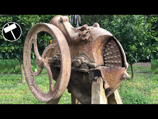 Antique and Very Rusty Corn Sheller Restoration