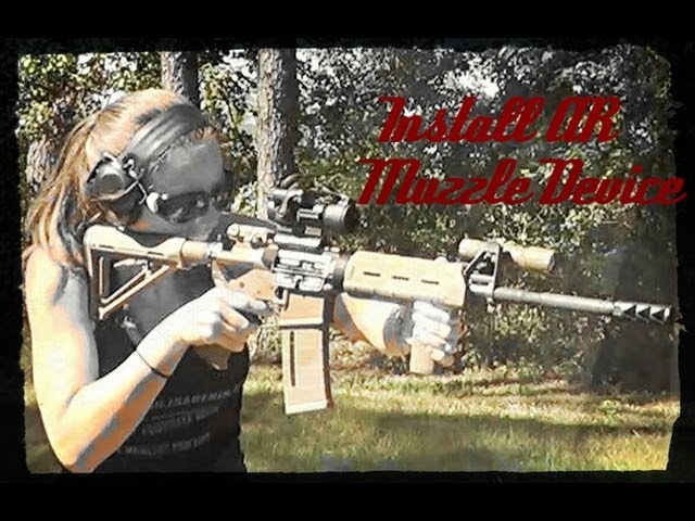 How To Replace An AR-15 Rifle Muzzle Device (Brake, Comp, Flash Hider) HD