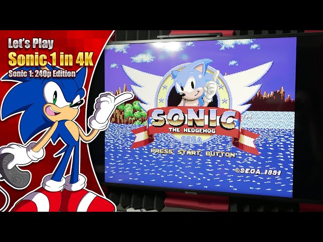 Sonic 1 in 4K - A TRUE 4:3 INTEGER SCALE and using the vertical screen