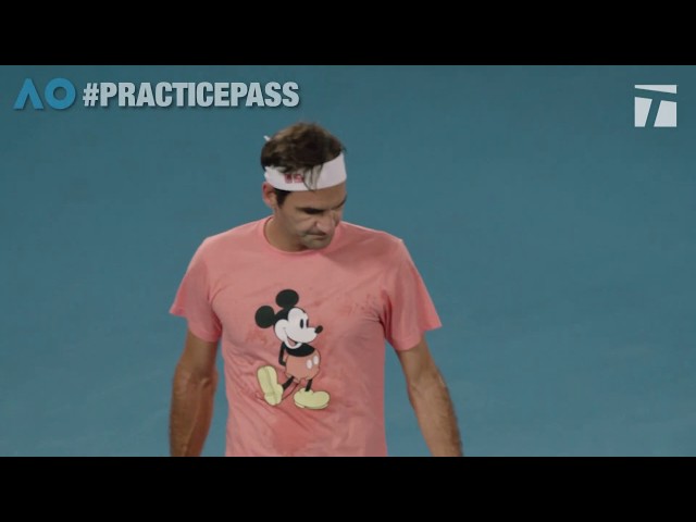 Roger Federer at the 2020 Australian Open (2nd Round) | Practice Pass