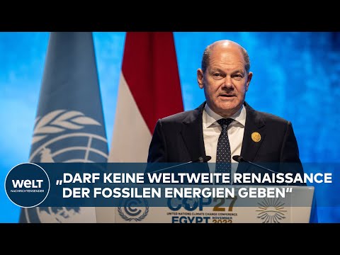Olaf Scholz sagt bei COP27 ärmeren Staaten 170 Millionen Euro für Klimaschäden zu | WELT DOKUMENT