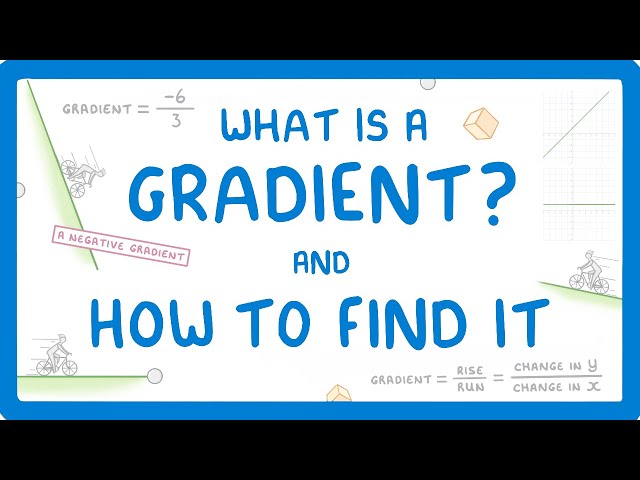 GCSE Maths - How to Find the Gradient of a Straight Line #65