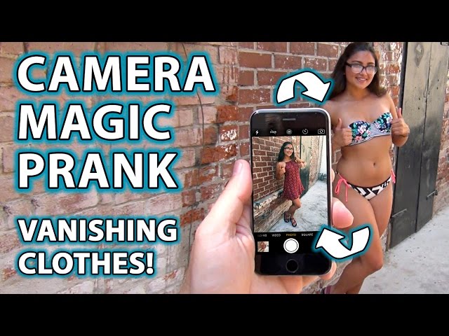 Girl’s Clothes VANISH! -  How to Camera Magic Prank!!