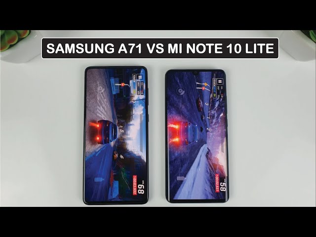 Samsung A71 vs Xiaomi Mi Note 10 Lite | Fingersprint, Speedtest, Camera Comparison