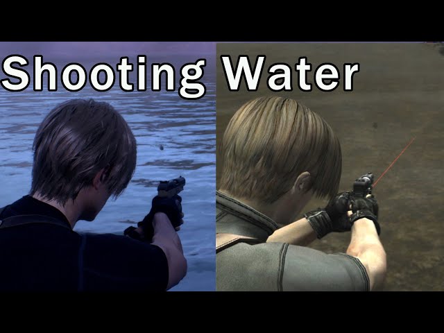 Shooting Water || Resident Evil 4 Remake or Original? Which one is better?