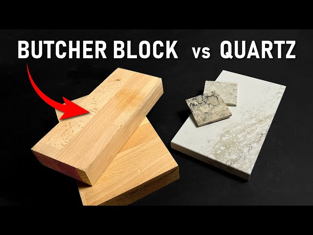 Butcher Block vs Quartz Countertops | Everything you need to know!