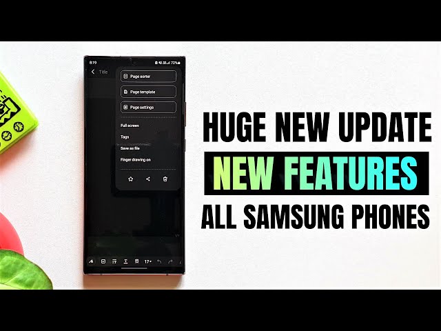 IMPORTANT NEW UPDATE received for Samsung Notes ! - One UI 3.1.1, One UI 3.0, One UI 4.0