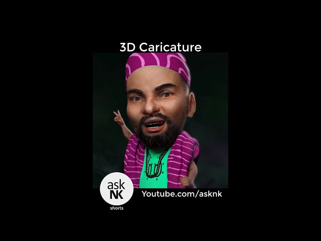 3D Caricature. Youtube #Shorts