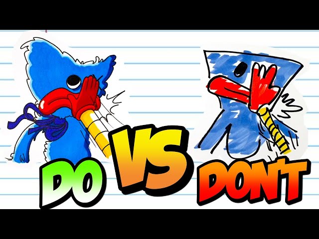 COOL AMAZING DOs & DON'Ts Drawing POPPY PLAYTIME For Fans #CoolART