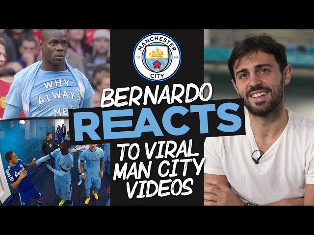 BERNARDO SILVA REACTS! | Bernardo Silva looks at famous funny Man City moments!