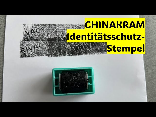 Chinakram - Identitätsschutzstempel