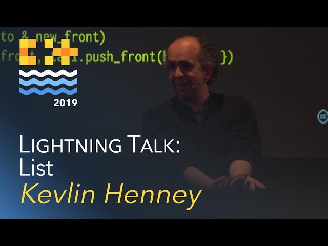 Lightning Talk: List - Kevlin Henney [C++ on Sea 2019]