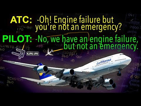 Pilot VS ATC. Lufthansa Pilot Refuses To Declare Emergency after Engine Failure. REAL ATC