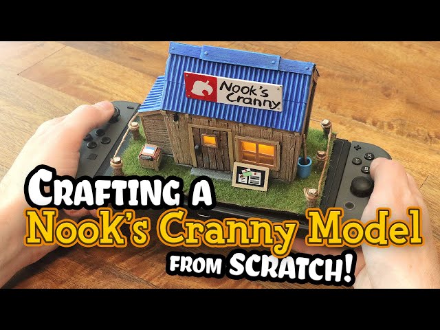 How to Craft a Miniature NOOK'S CRANNY from SCRATCH // Animal Crossing Crafts