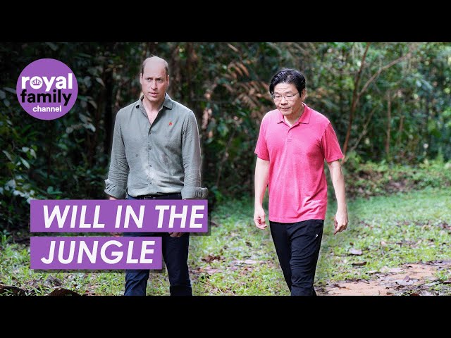 Prince William Works Up a Sweat in Singapore Jungle