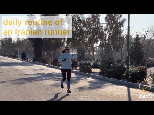 daily routine of an Iranian runner