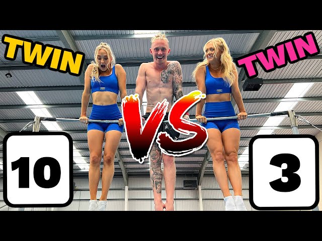 GIRLS TRY MENS GYMNASTICS TWIN VS TWIN! | ft. Nile Wilson
