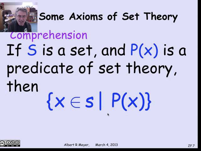 1.11.11 Set Theory Axioms: Video [Optional]