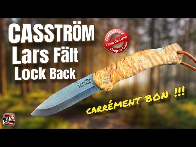 CASSTRÖM "Lars Fält Lock Back" : un excellent couteau de bushcraft de poche 100% Suédois !!!