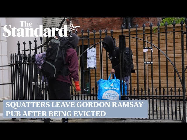 Squatters leave Gordon Ramsay pub after being evicted