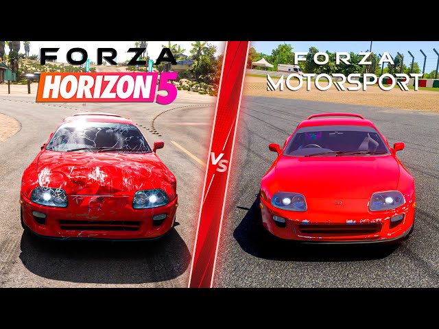 Forza Motorsport 8 vs Forza Horizon 5 - Direct Comparison! Attention to Detail & Graphics! PC 4K