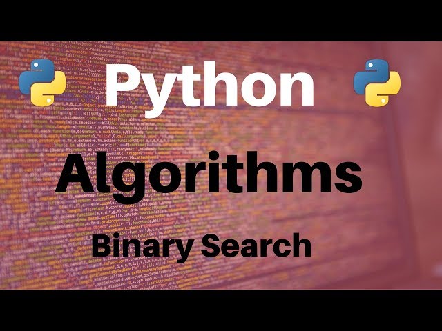 Algorithms in Python: Binary Search