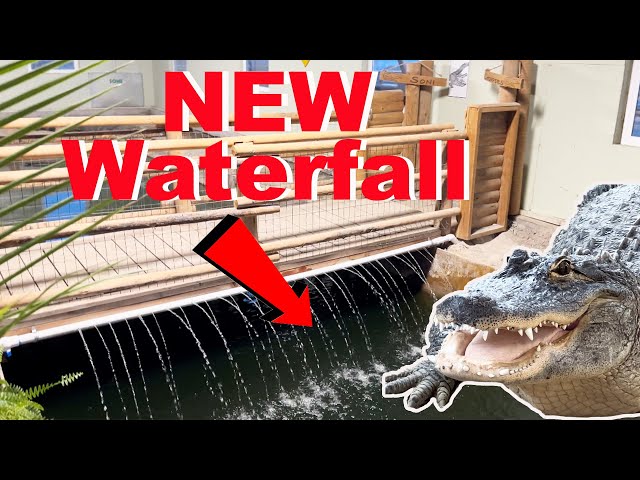 Installing A Heated Waterfall For My Alligators!
