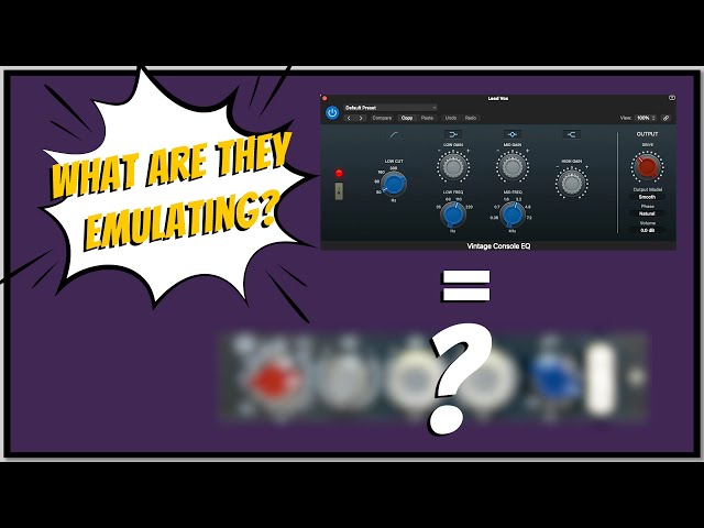 What Are They Emulating? - The Logic Pro Vintage EQ Collection