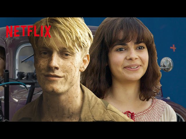On Set of All The Light We Cannot See With Aria Mia Loberti & Louis Hofmann | Netflix