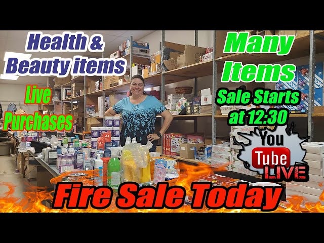 Live Fire Sale Today At 12:30 CST Health & Beauty, Clothing and much more! - Buy Direct from me!