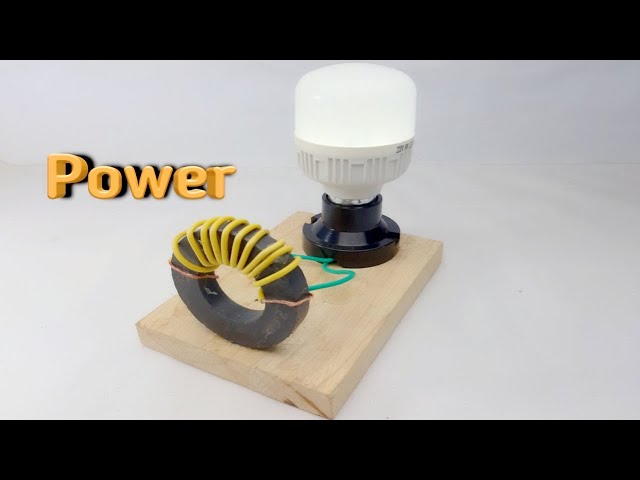 Free Electricity Generator 220V Energy Light Bulb Magnetic Electronic Copper Coil Generator