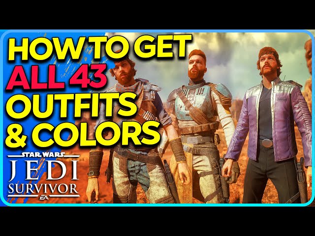 How to Get ALL Outfits & Colors Star Wars Jedi Survivor