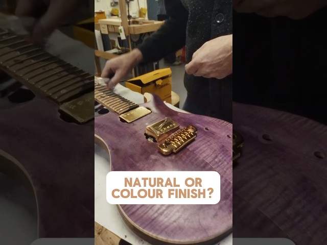 When you come on your course will you choose a natural or colour finish? #guitarfinish