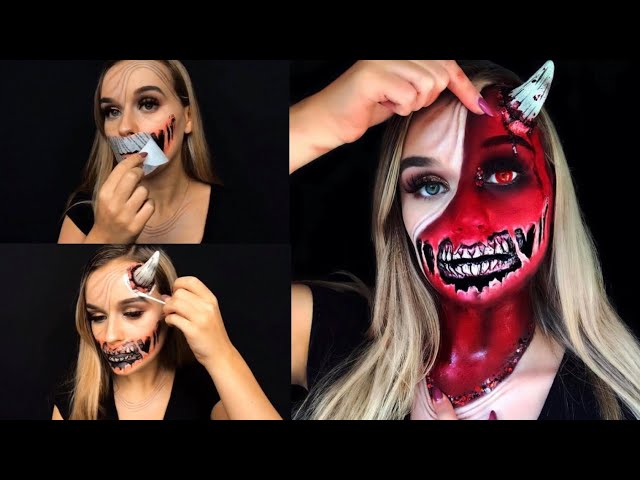 Devil Halloween makeup!|SFX Makeup Tutorial