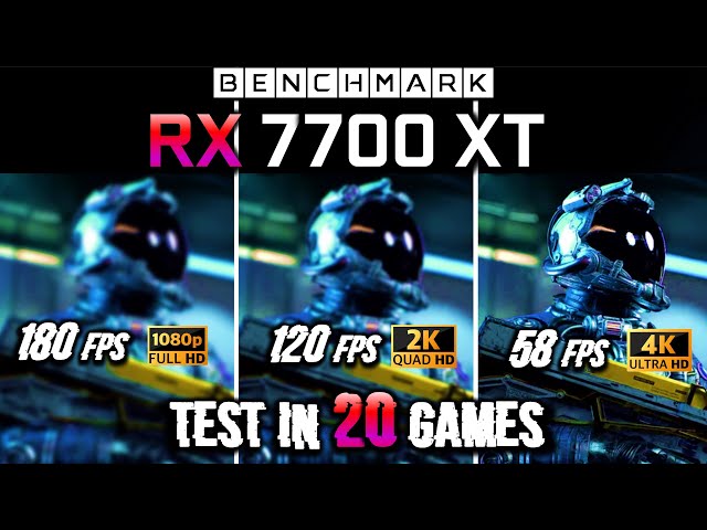 RX 7700 Test in 20 Games // 1080p - 1440p - 2160p // Ultra - Preset // Benchmark