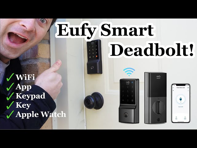 ✅ Smart Lock Install - Eufy Keypad Deadbolt WiFi App Control - C210 E110