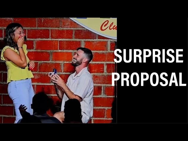 Surprise Proposal at Comedy Show