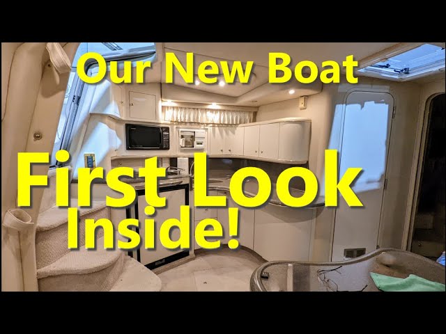 First Look Inside Our New To Us Sea Ray 370 Sundancer