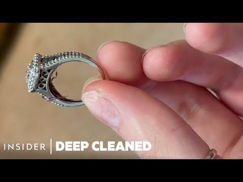 How Caked-On Gunk Is Deep Cleaned From Engagement Rings | Deep Cleaned