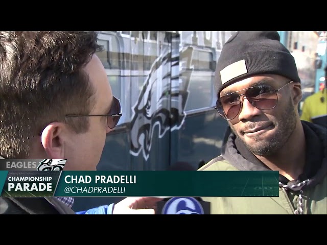Nelson Agholor speaks to Chad Pradelli