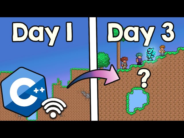 Making Terraria from scratch in 3 days (multiplayer, no engine just c++)
