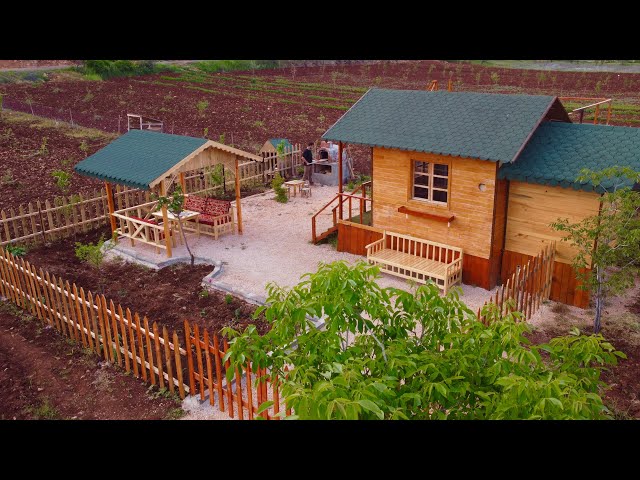 Building a Wooden House - Wooden Summer Camellia Making - Full video
