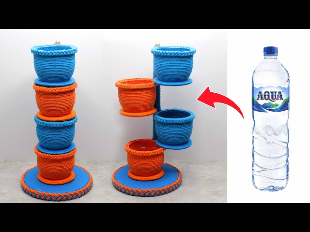 Plastic Bottle Multipurpose Rack Ideas | Best Out of Waste | Ide Kreatif Botol Plastik Rak Serbaguna