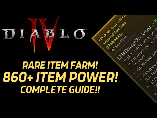 Diablo 4 - Super Unique Monsters! Get 860+ Item Power Gear! All Locations! With TimeStamps!