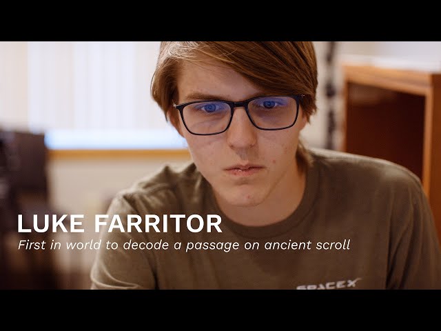 Luke Farritor: Husker wins grand prize for global Vesuvius Challenge