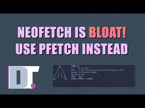 Neofetch is BLOAT! Try pfetch instead.