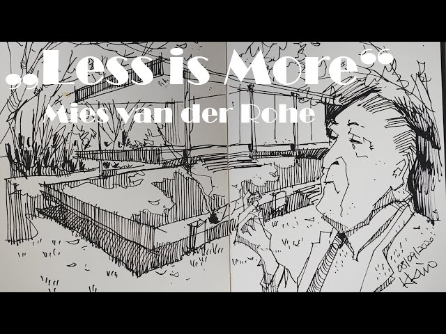 (Drawing)  미스 반 데어 로에와 위대한 유산 / Mies van der Rohe & Farnsworth house