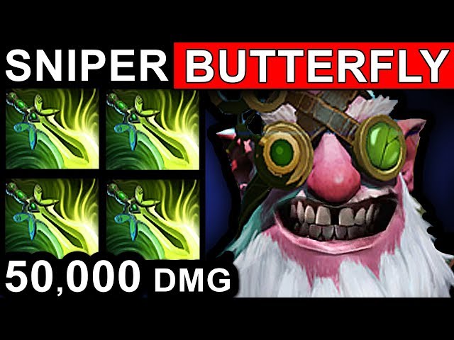 BUTTERFLY SNIPER DOTA 2 PATCH 7.06 NEW META FUNNY GAMEPLAY