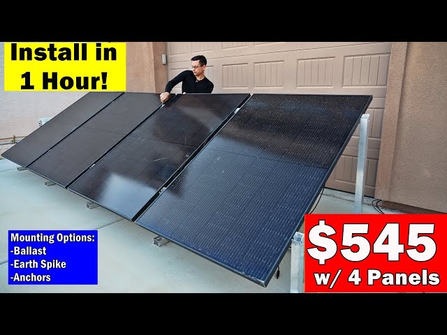 IntegraRack: $545 Ground Mount Solar Array Assembled in Less Than an Hour!